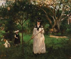 Berthe Morisot The Butterfly Hunt Spain oil painting art